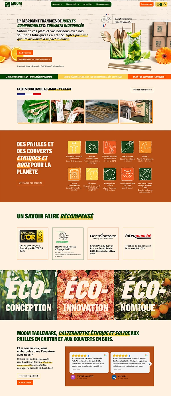 webdesign, webmastering du eshop MOOM Tableware webdesign, webmastering du eshop MOOM Tableware